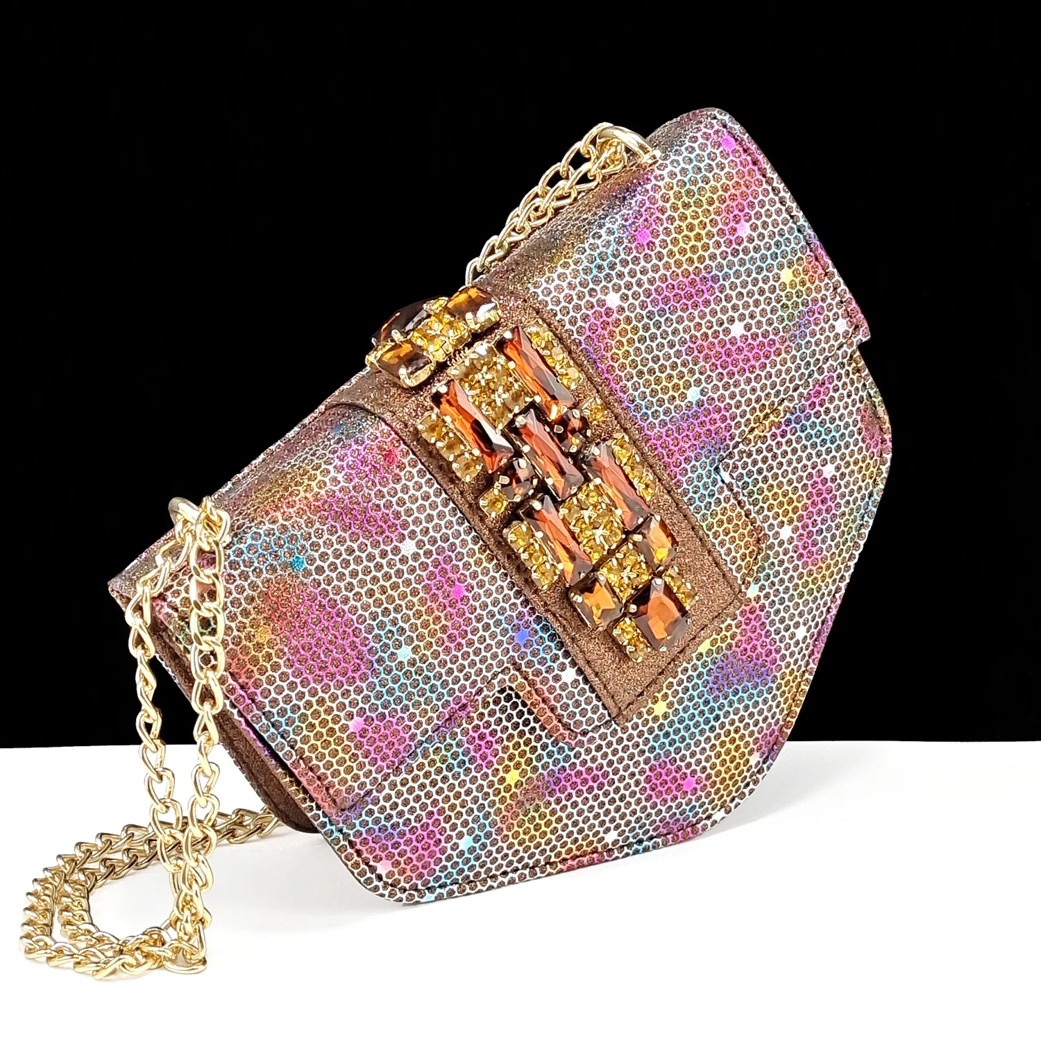 QUEENA YA-N 2024 Trendy Party Heel Shoe and Bag Set-Perfect for Stylish Occasions-Brown Color Elegant Women's Heels Se