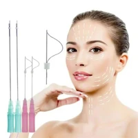 5pcs korea sterile v line face lifting absorbable twist barbed pdo foxy eyes strong pull 3d 4d 6d l cannula cog pdo threads