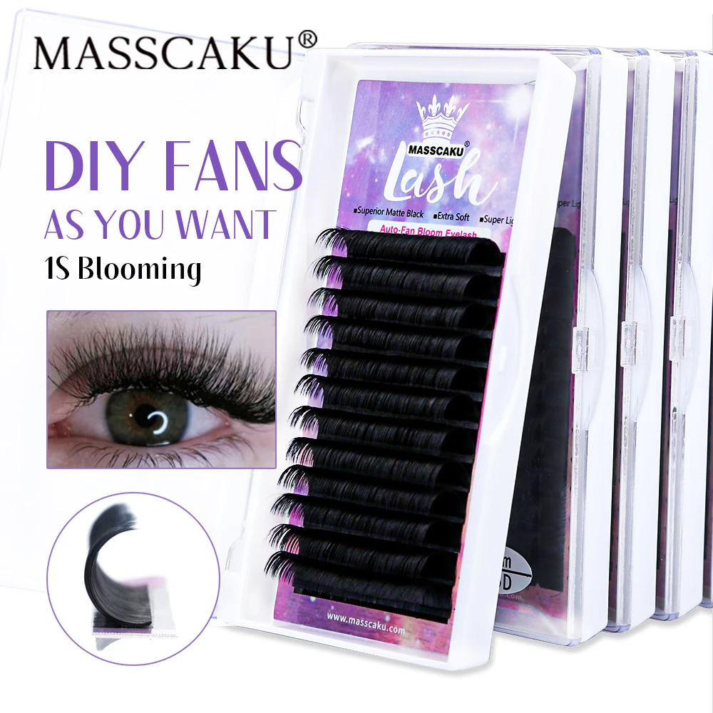 Синтетические норковые накладные ресницы MASSCAKU