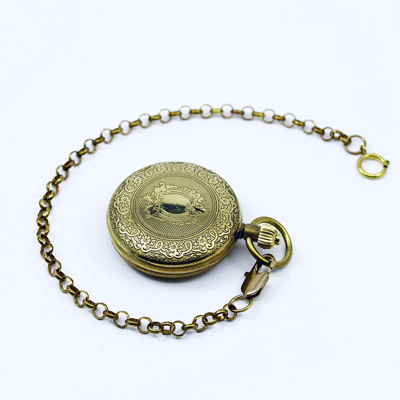 Luxury Gold Mechanical Pocket Watches Collection Antique Vintage Charm Necklace Pendant Gifts For Men Women reloj hombre