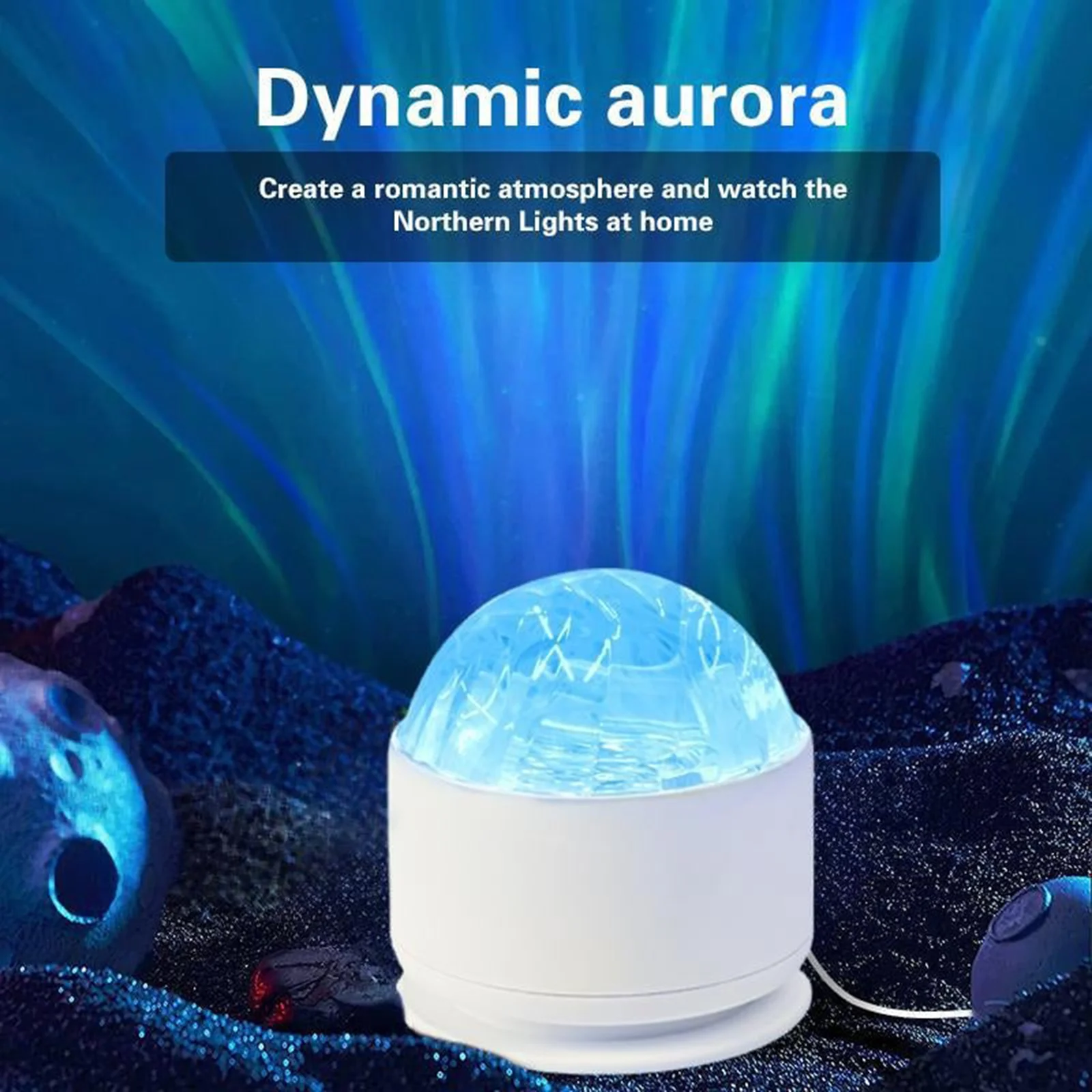 16-цветный проектор Aurora & Water Ripple Light - USB дистанционное управление