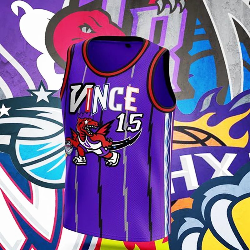 Баскетбольная Майка Торонто # 15 Унисекс Тренировочный Жилет Без Рукавов Swingman Для