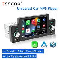 essgoo 5 inch car radio 1 din carplay android auto multimedia player bluetooth mirrorlink fm receiver for volkswagen nissan toyo