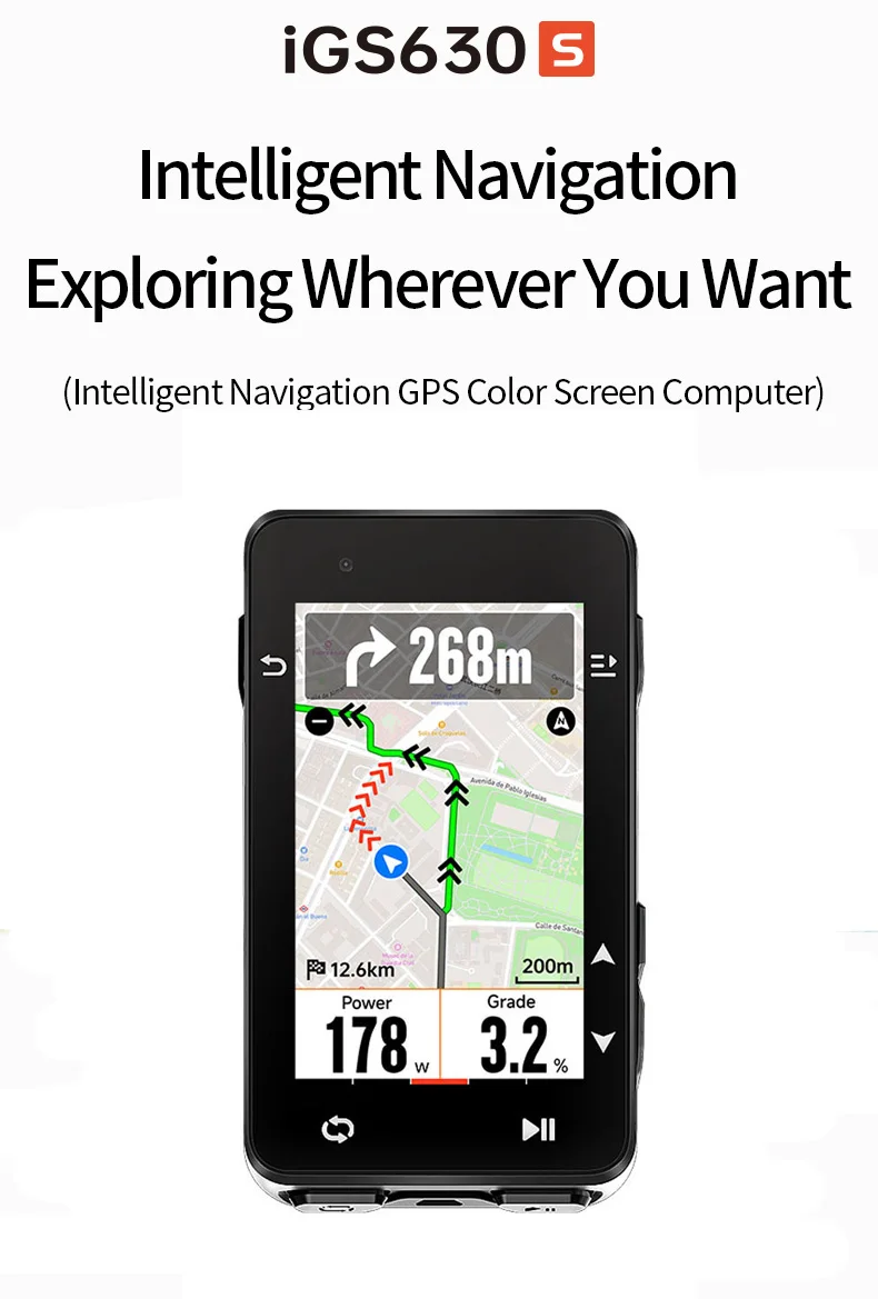 Беспроводной GPS-Спидометр IGS630S измеритель частоты педали для горных и дорожных