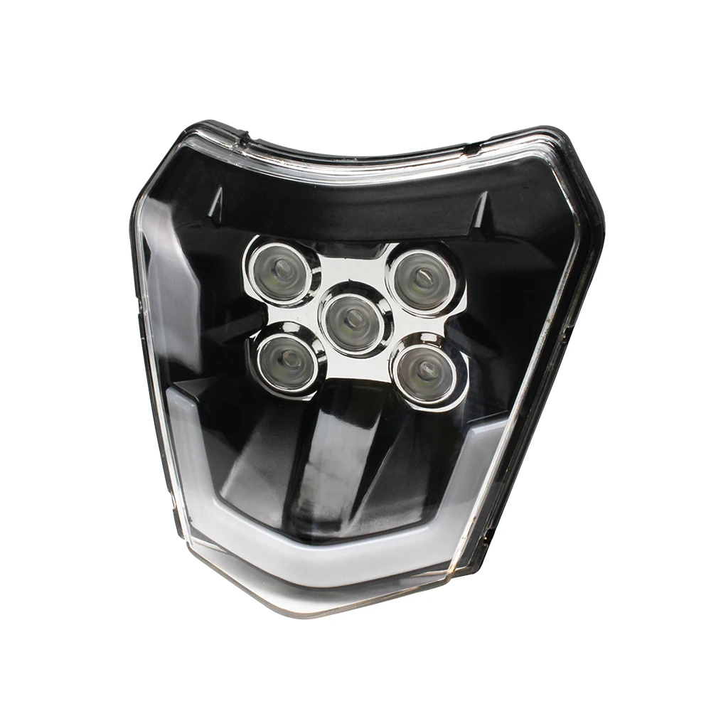 Headlight For Pit Bike KTM SX SXF XCF XCW EXC 300 450 Head Light LED Wick Universal Enduro Accessories Motorcycle |