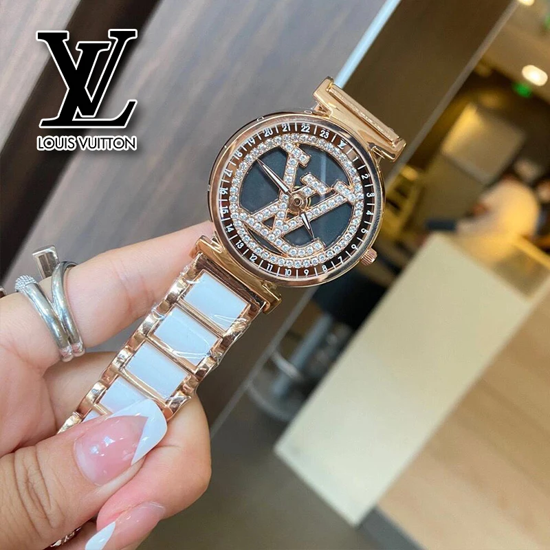 Часы в стиле Louis Vuitton осень и зима 2024 новые модные роскошные кварцевые часы со