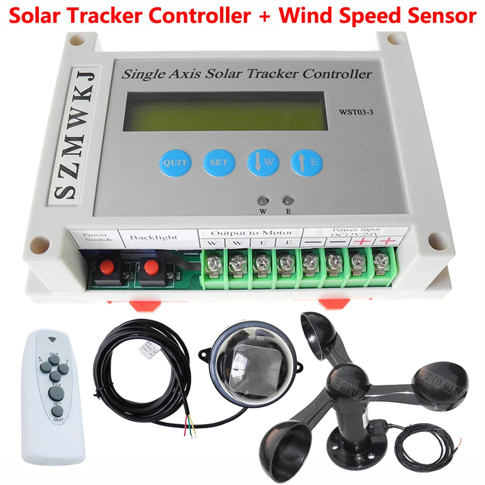 

Single Axis Solar Tracking Electronic Solar Tracker Controller With Wind Speed Sensor 0-2.5V Voltage Signal Output Anemometer