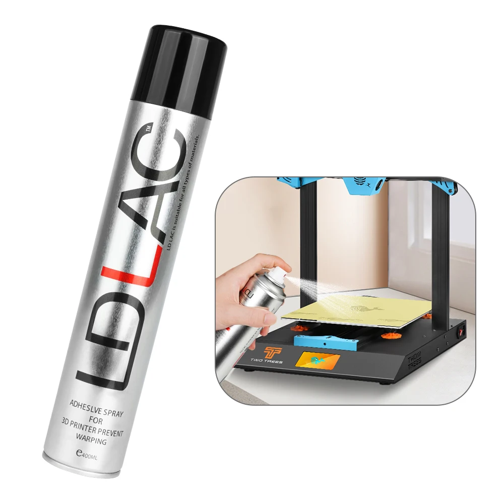 

400ML 3D Printer Adhesive Spray Platform Glue Spray Anti-warping Easy Clean for PEI Magnetic Steel Film Glass 3d Printers Access