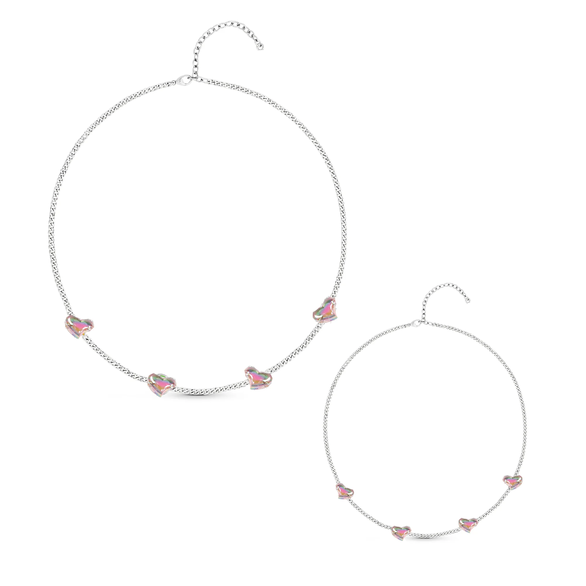 

NIGO Floral Matching Bracelet Necklace Set Jewelry #nigo89165