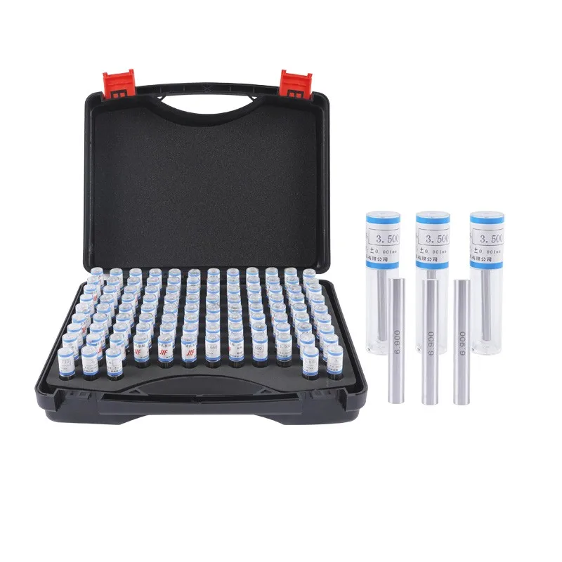 

1-20MM 182pcs/set with 1pc handle Precision Steel Pin Gauge step 0.1mm Smooth Plug Gauge Hole Gauge set pin Measuring Tool