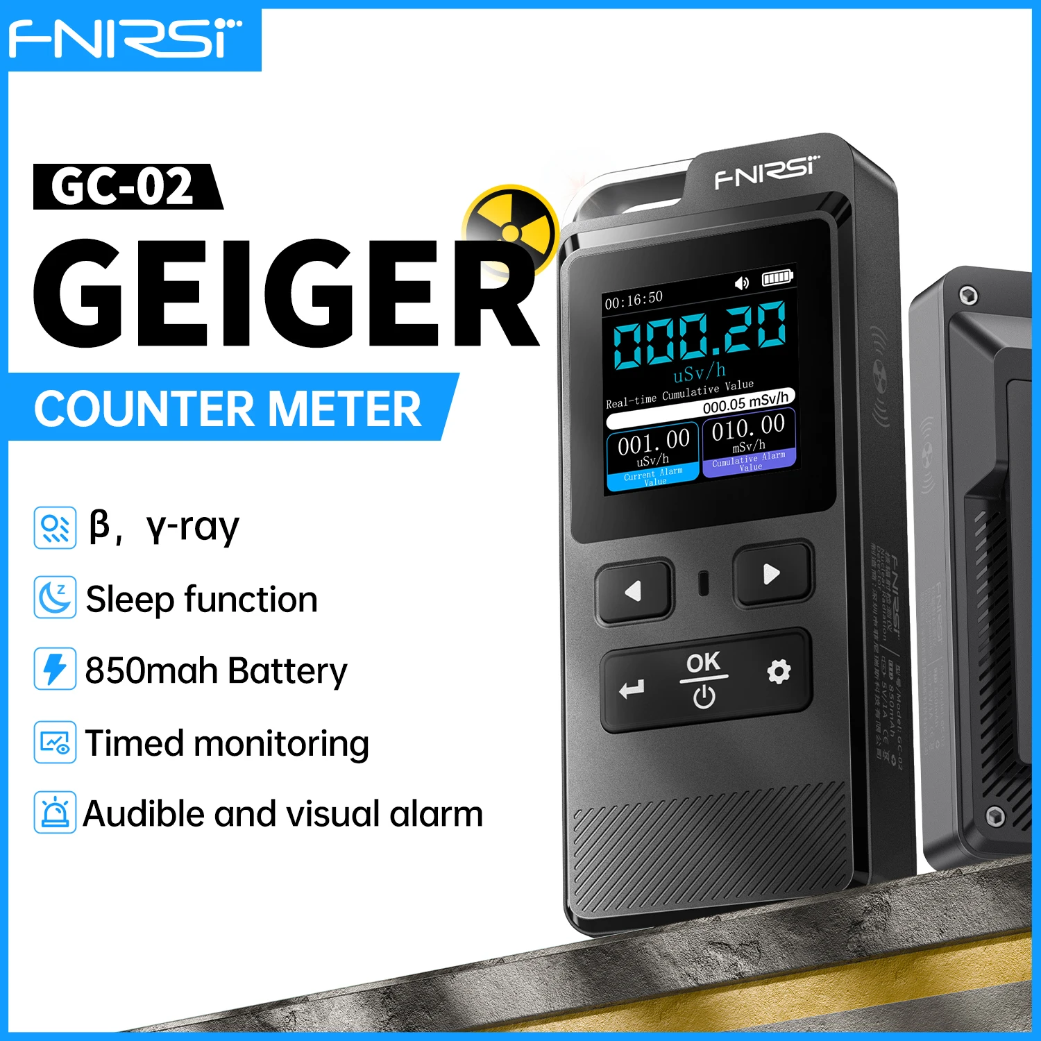 

FNIRSI GC-02 Детектор радиации