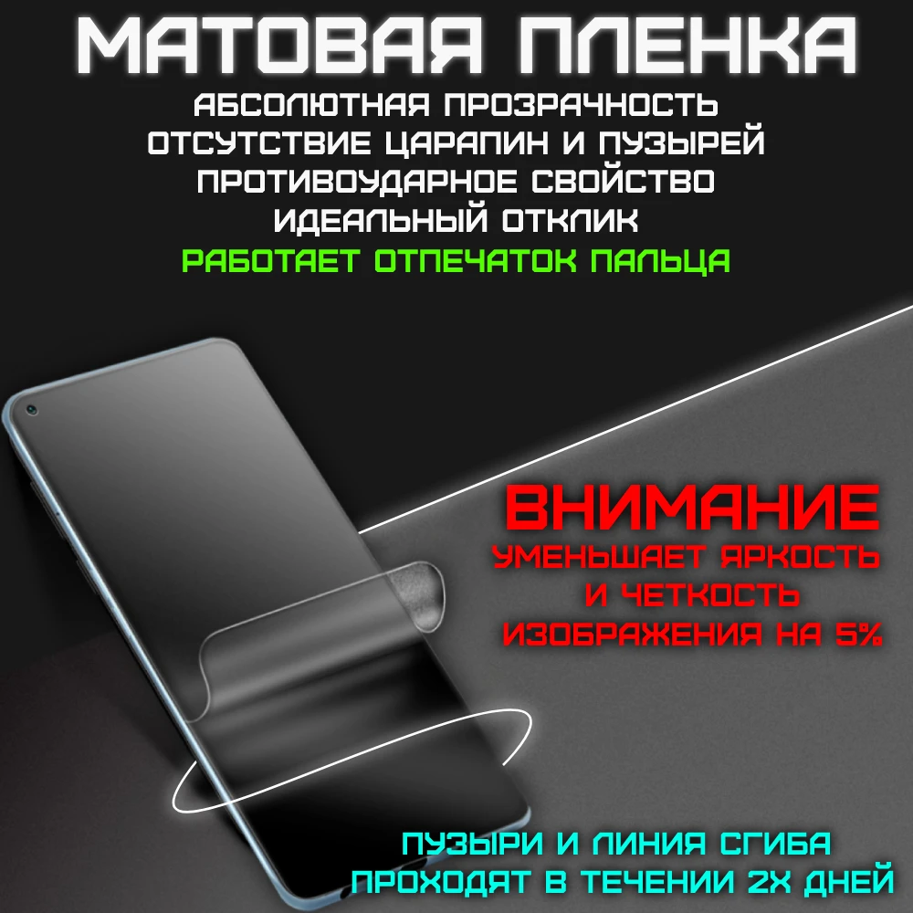 Гидрогелевая противоударная пленка ZTE V2020 Axon 9 10 10S 7 mini M pro Blade A7 A51 V9 V10 20 V L9 A520 V8 L8 Smart
