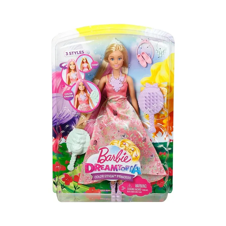 Barbie Dreamtopia Страна грез Принцесса с цветными волосами DWH42