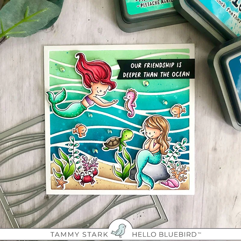 AliliArts Sea Friends металлические Вырубные штампы и искусственные бумажные ножи форма