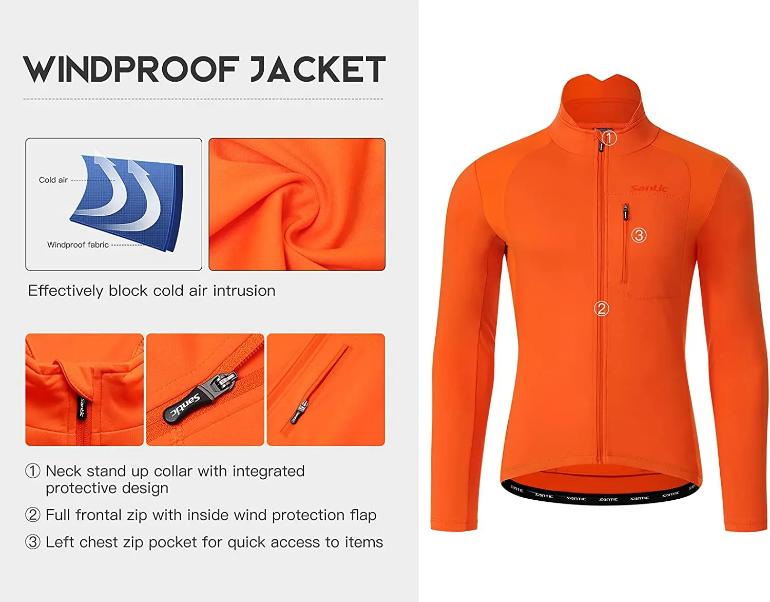 Вело-Джерси Santic зимние куртки для горного велосипеда ветрозащитные флисовые
