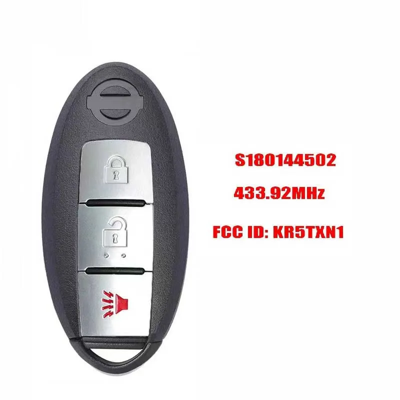

Remote Control Car Key 433.92MHZ for Nissan Kicks 2018-2020 Smart Card Key Fob S180144503 FCC KR5TXN3 4A Chip