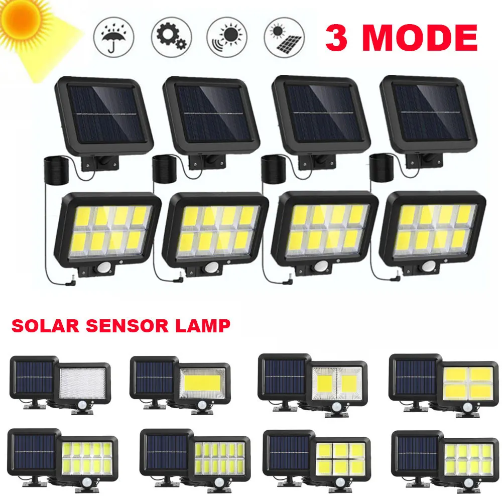 

Led Solar Lights Outdoor Waterproof With Motion Sensor Pir Cob Spotlights Wall Emergency Street Security Sunlight For Garden