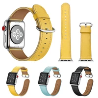 cow leather loop bracelet belt band for apple watch series 7 6 se 5 4 3 42mm 38mm 44mm 40mm strap for iwatch 41mm 45mm wristband