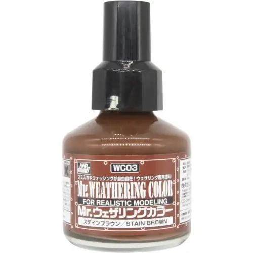 GSI Creos Mr. Weathering Color Stain Brown 40ml WC03 |