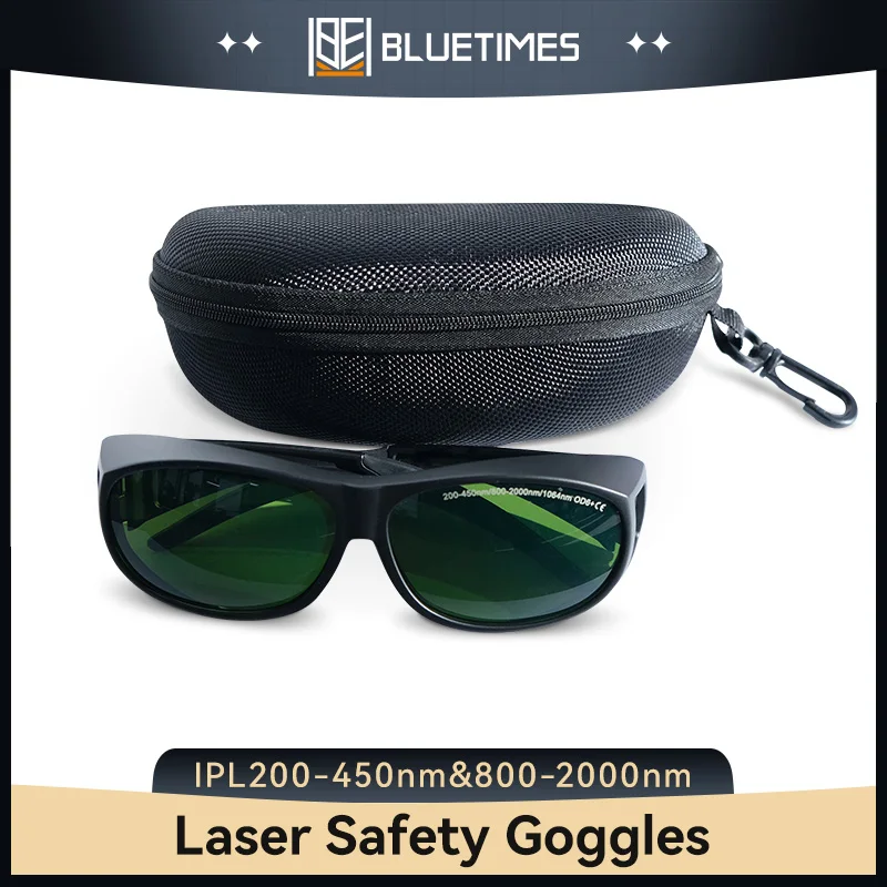 

Защитные очки для лазера Bluetimes IPL 200-450 нм и 800-2000 нм OD6 + лазерные очки для защиты глаз для УФ- и волоконной лазерной машины