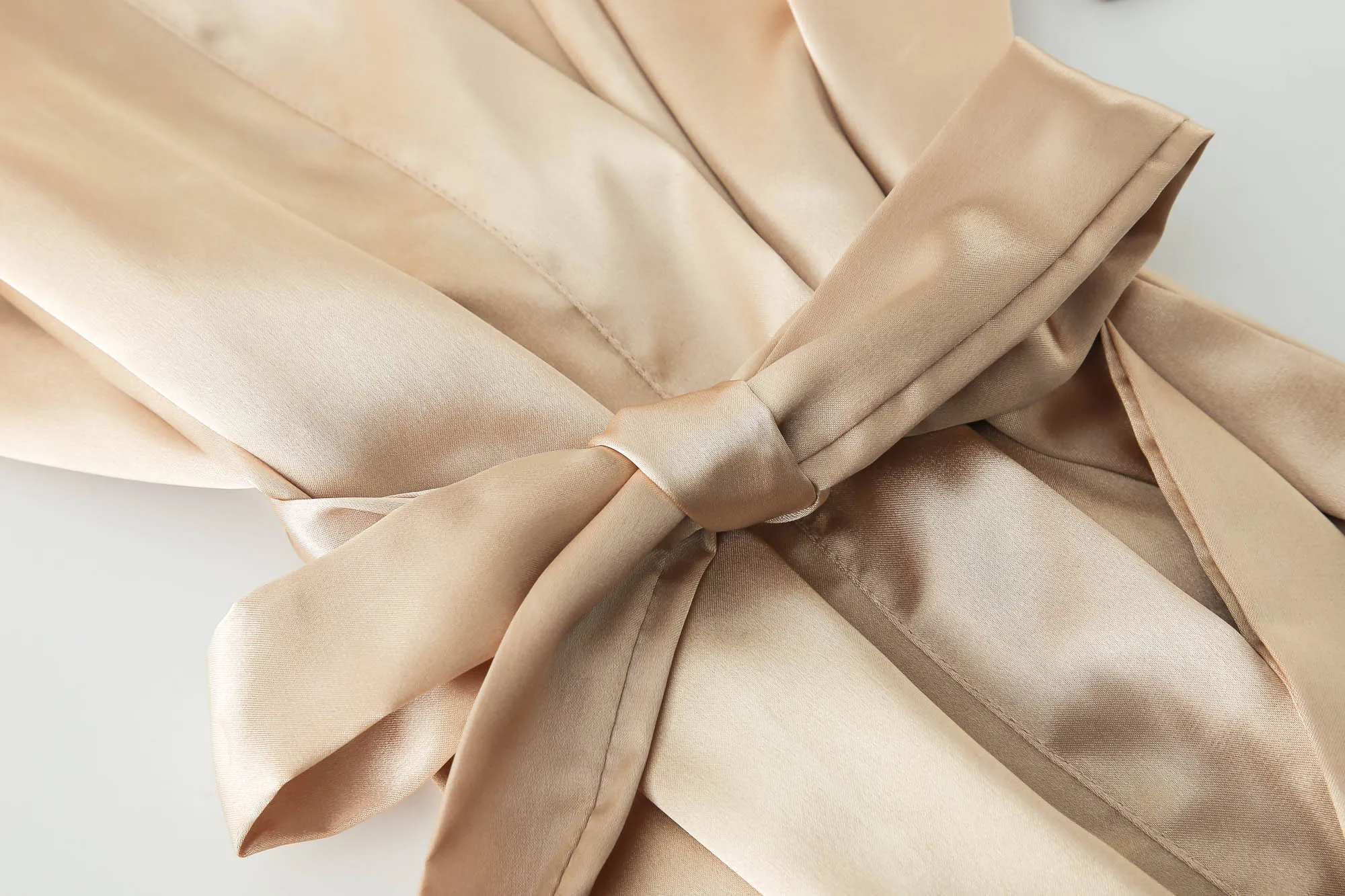 Solid Satin Silk Robes Women Sleepwear Wedding Bridesmaid Robes Muti-color Nightwear Summer