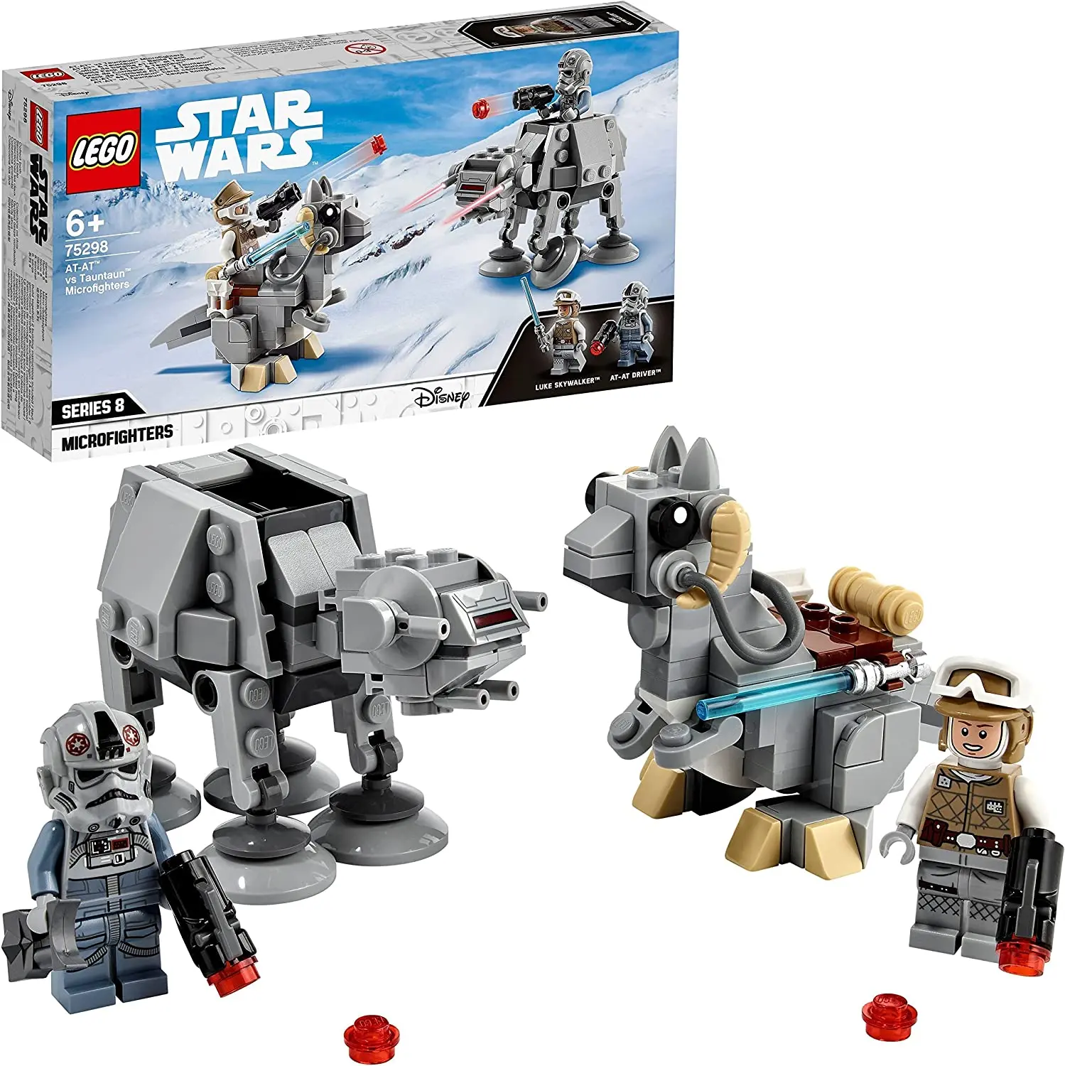 

LEGO 75298 Star Wars AT-AT vs. Tauntaun Microfighters Building Set with Luke Skywalker and AT-AT Driver Minifigures