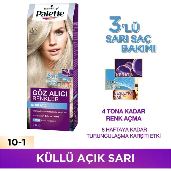 S In Schwarzkopf Palette 10-1 Ashy Light Blonde Hair Dye