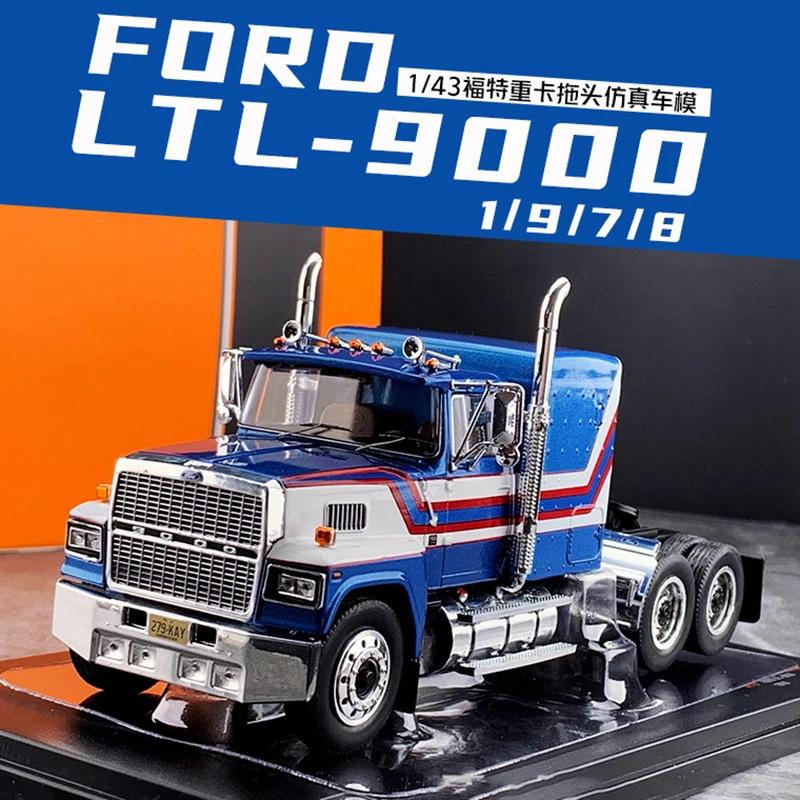 

1:43 Scale Ford LTL-9000 1978 Heavy Truck Tractor Alloy Simulation Car Model Ornaments