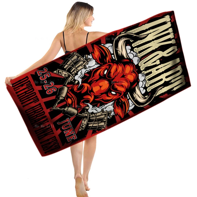

Dungeons And Dragons Special Edition Red Angry Bull Blowing Smoke Thrashing Soft Lightweight Quick Drying Towel By Ho Me Lili