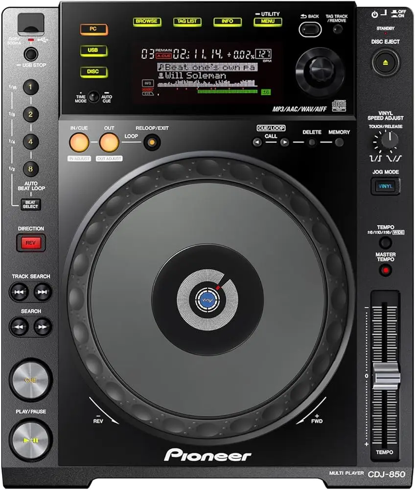 

PioNeer CDJ-850-K Digital DJ Turntable