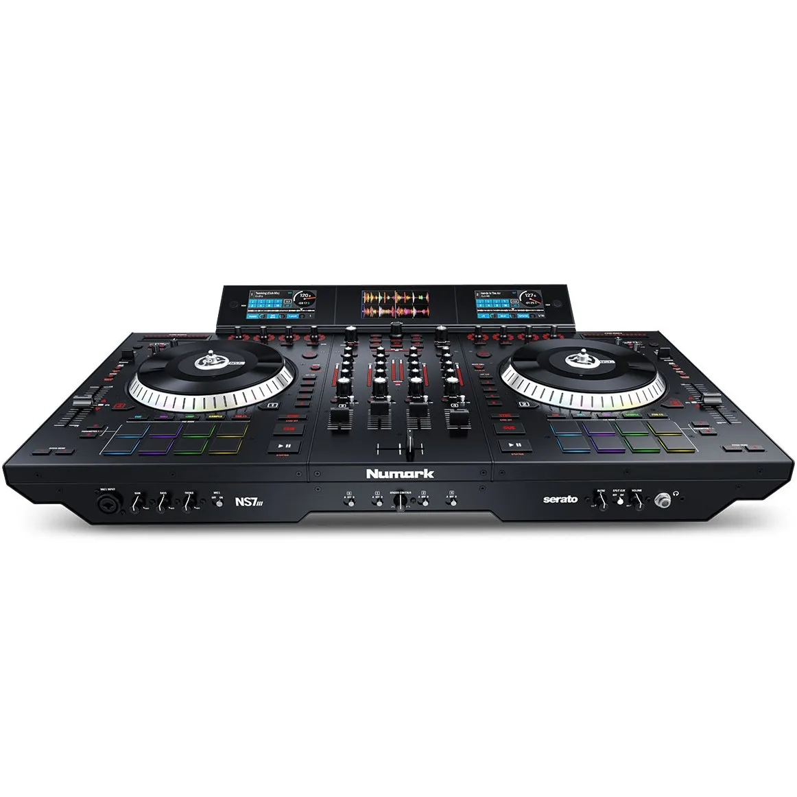 

Продажа больших скидок на Numark NS7II 4-канальный моторизованный DJ контроллер и микшер