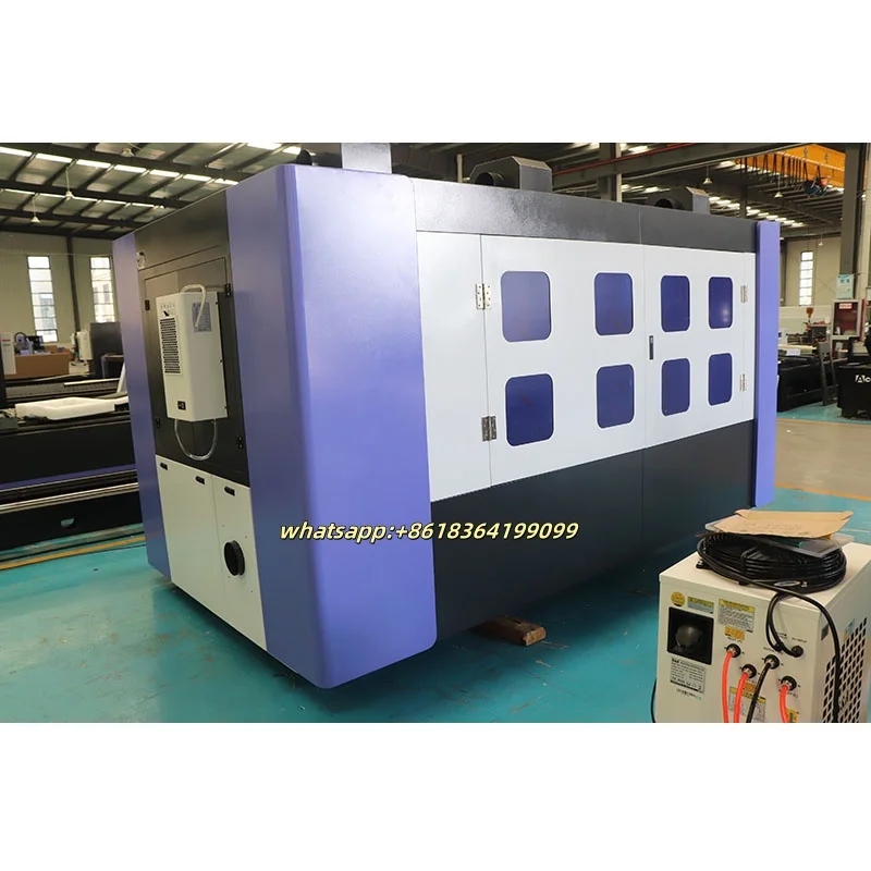 Волоконный резак станок для лазерной резки стали с ЧПУ полностью закрытые