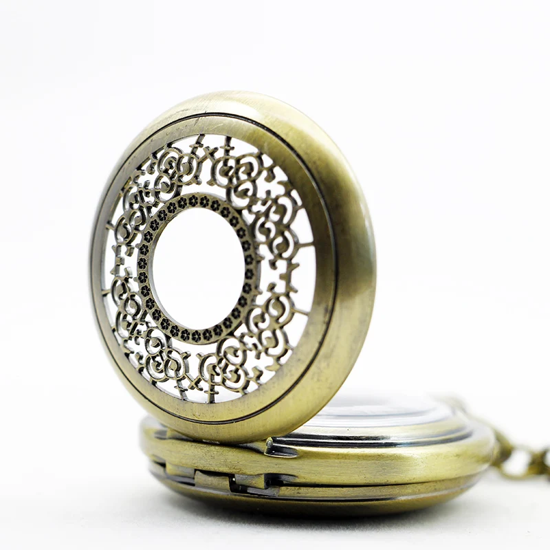 Mechanical Hollow Skeleton Vintage Pocket Watch Automatic Arabic Numerals Display Chain Necklace Pendant Gift карманные часы