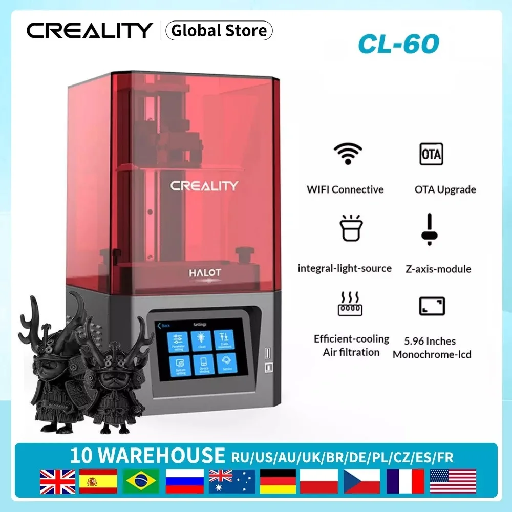CREALITY 3D HALOT ONE CL-60  UV Resin Printer LCD Printer Integral Light Source