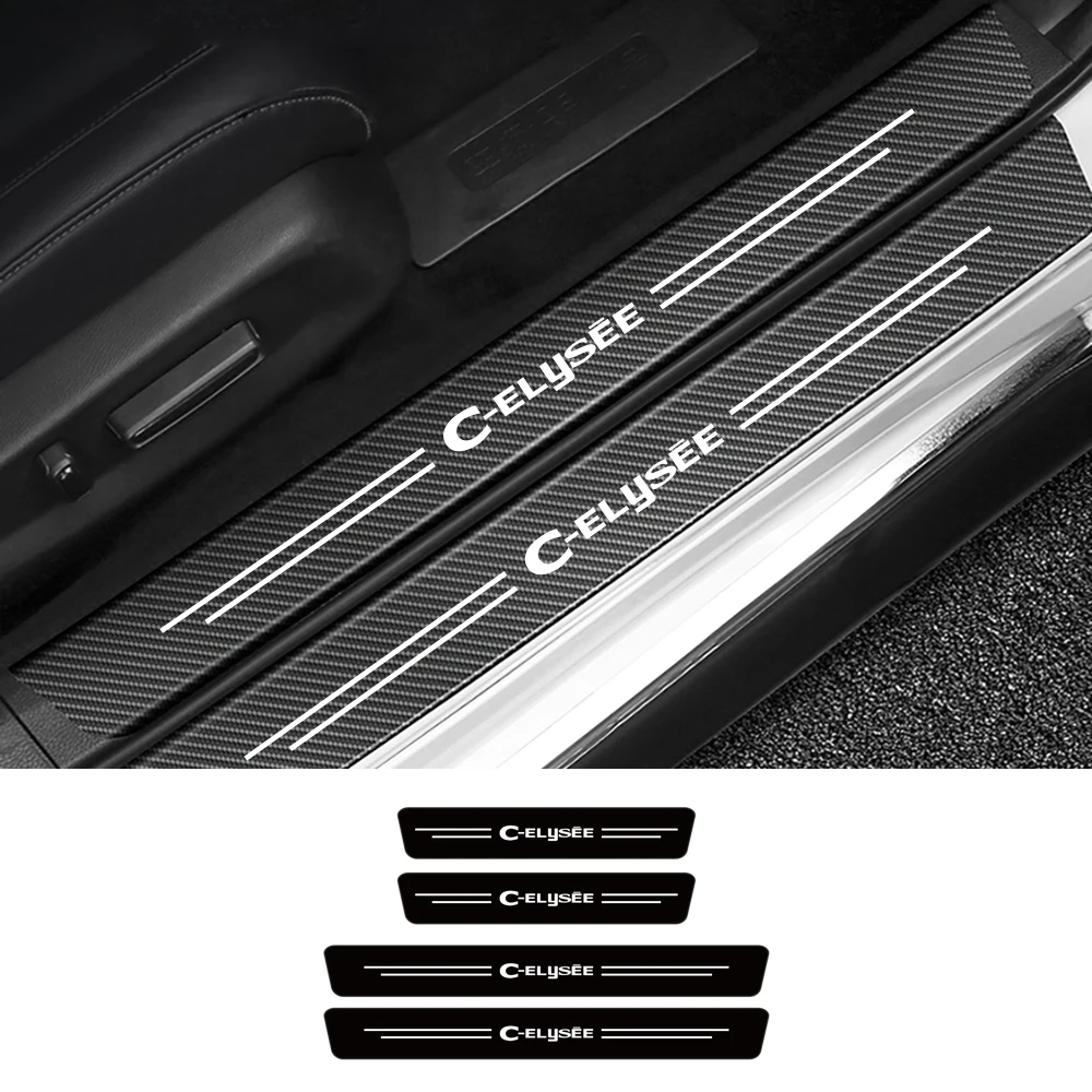 4 шт. автомобильные наклейки-полоски для защиты от царапин