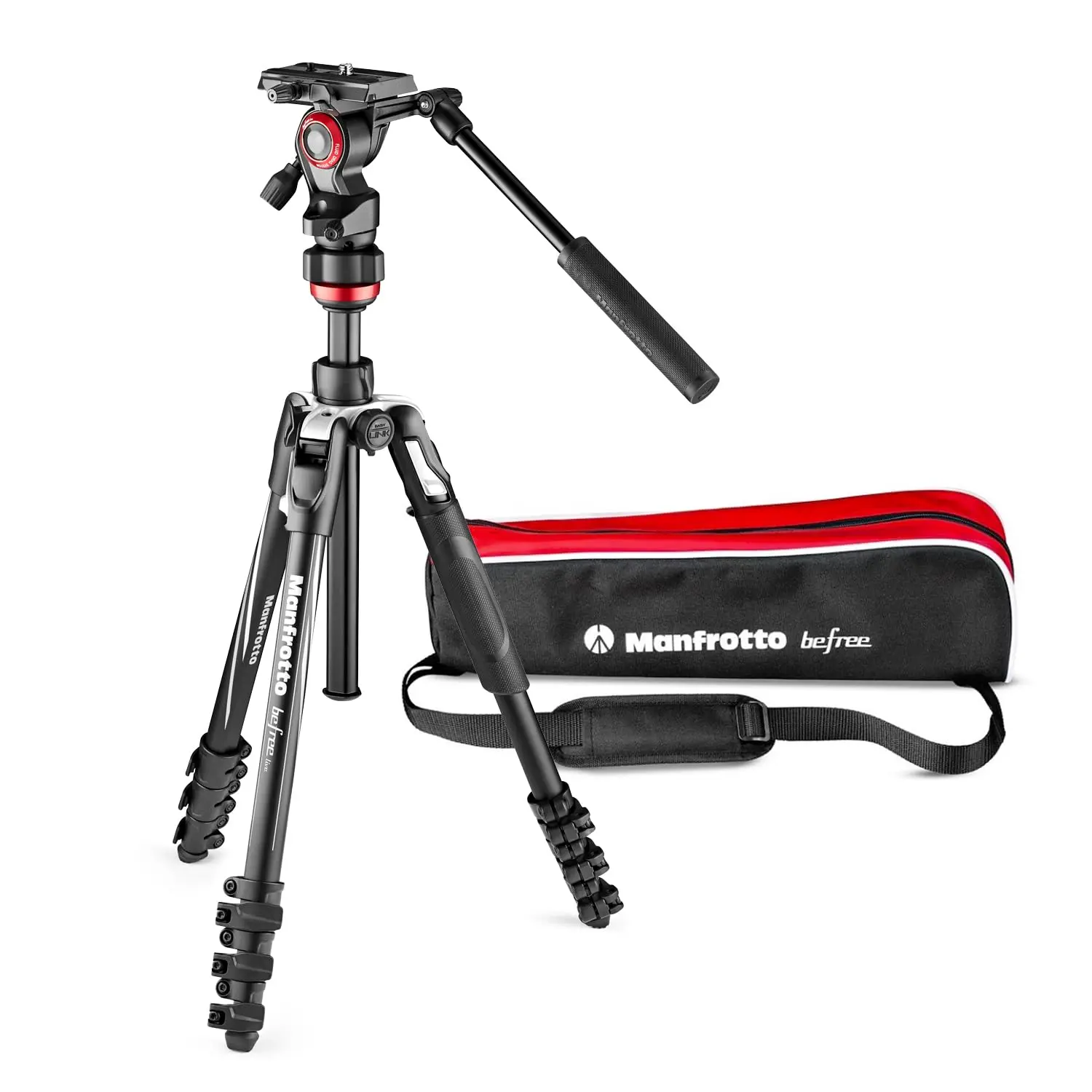 Комплект видеоголовок Vitec Imaging Manfrotto befree live с алюминиевым штативом L беззеркальная