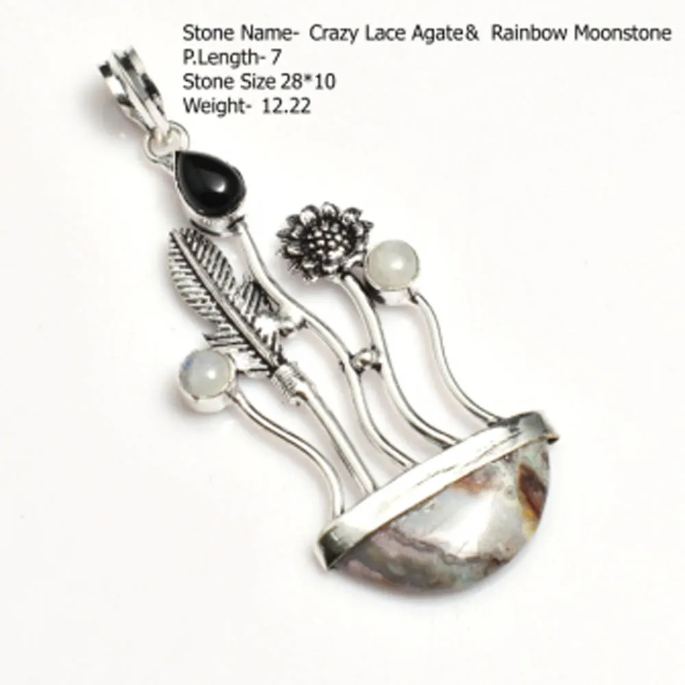 Подлинная Подвеска из яшмы и агата