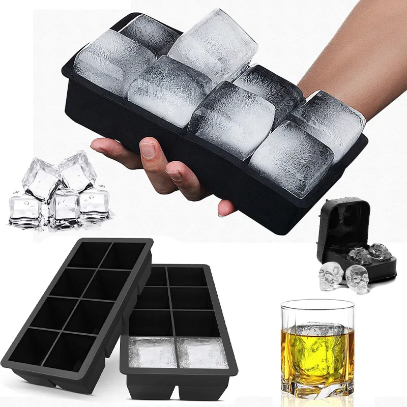 

Ice Cube Trays DIY Ice Ball Maker Reusable Cube Silicone Mold for Home Summer Party Whiskey Wine Cocktail Ice Cream Bar Tool