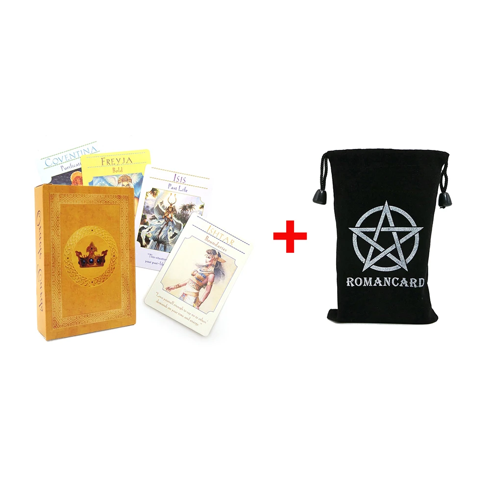 

Goddess Guidance Oracle Cards for BeginnersDivination Tools Board Games PDF Instructions Velvet Drawstring Gift Bag