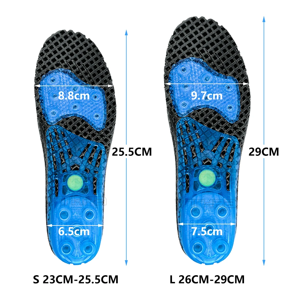 EVA Spring Silicone Sole Insole Flat Feet Orthotic Insoles Arch Support Orthopedic Inserts Plantar Fasciitis Feet Pain Foot Care