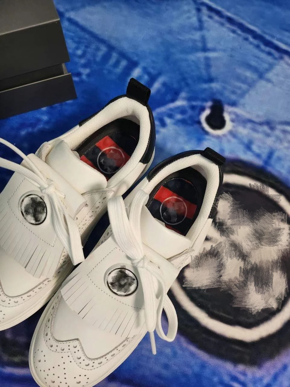 Genuine leather golf shoes Men's outdoor sports waterproof, anti slip, wear-resistant, breathable shoes Fixed nail board shoes