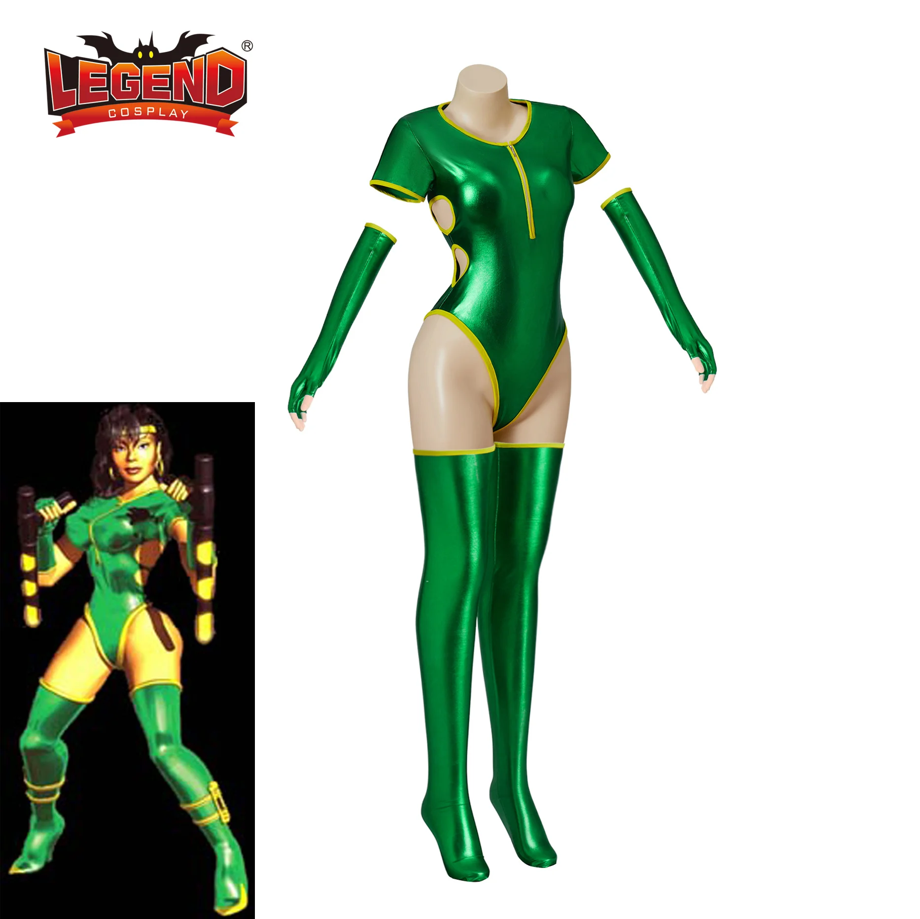 

Black Orchid Cosplay Killer Instinct B. Orchid Cosplay Jumpsuit Green Sexy Female Superhero Costume Women Zentai Suit Bodysuit