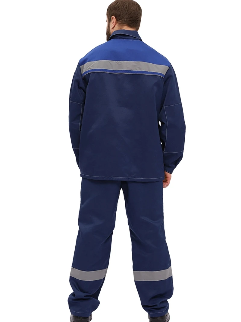 Костюм &quotУДАРНИК&quot куртка/брюки Т.СИНИЙ/ВАСИЛЁК спецодежда строительная роба