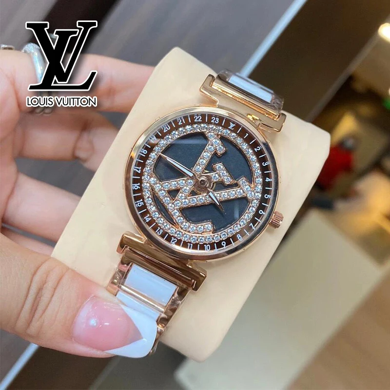Часы в стиле Louis Vuitton осень и зима 2024 новые модные роскошные кварцевые часы со