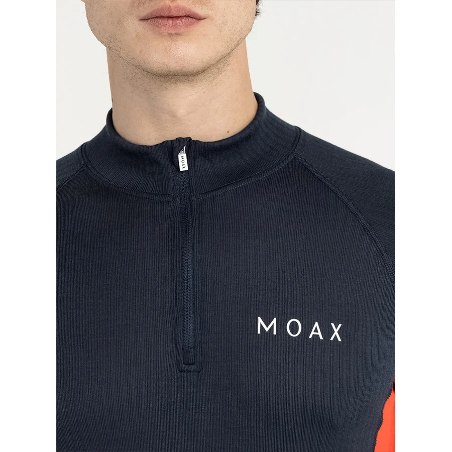 Комплект термобелья Moax Race LS с воротником мужской т.син.красный (46-S)