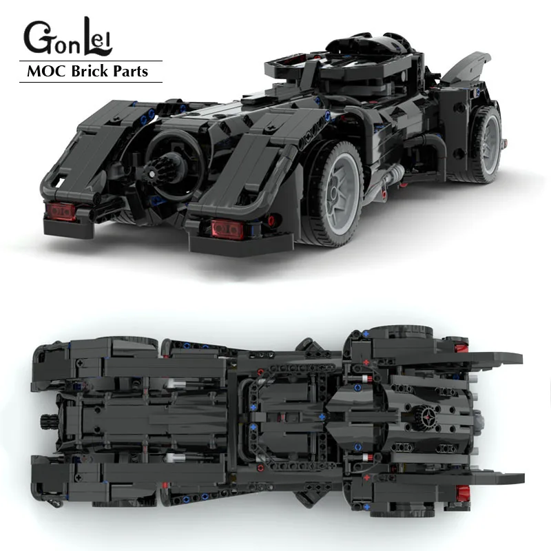 

918Pcs/lot Technical 1989 Batmobile MOD from Doms 42111 Dodge Charger MOC Building Blocks Model Bricks DIY Toys Gifts