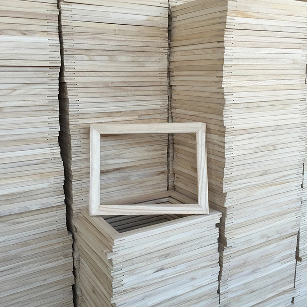 Картина сделай сам холст картина маслом рамка из павловнии деревянная