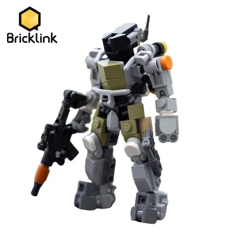 

Bricklink Military Warrior Game Figure Mecha Robot MOC-94380 Rapid Response Suit Building Blocks Creative Toys For Children Gift