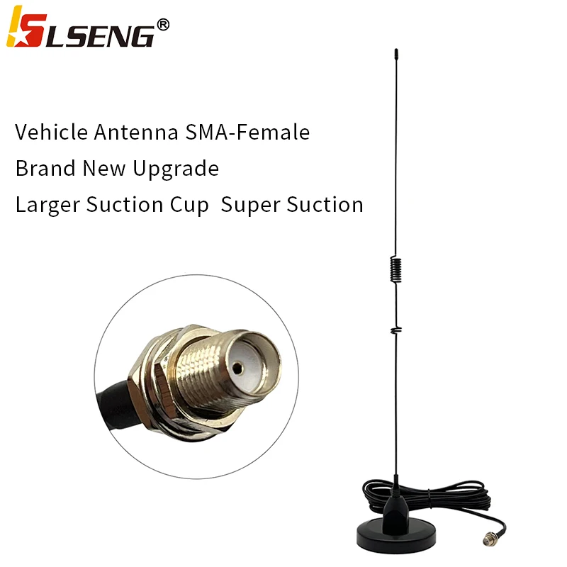 

New SMA-Female Car Magnetic Antenna for Baofeng UV-5R UV9R Plug TYT-600 Kenwood TK-208 Wouxun KG-659 Walkie Talkie Accessories