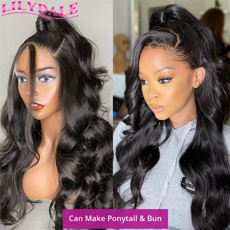 Lilydale 360 Lace Frontal Wig Body Wave Wigs For Women Swiss Lace Pre Plucked With Baby Hair Thick Hair Vendor Free Shipping